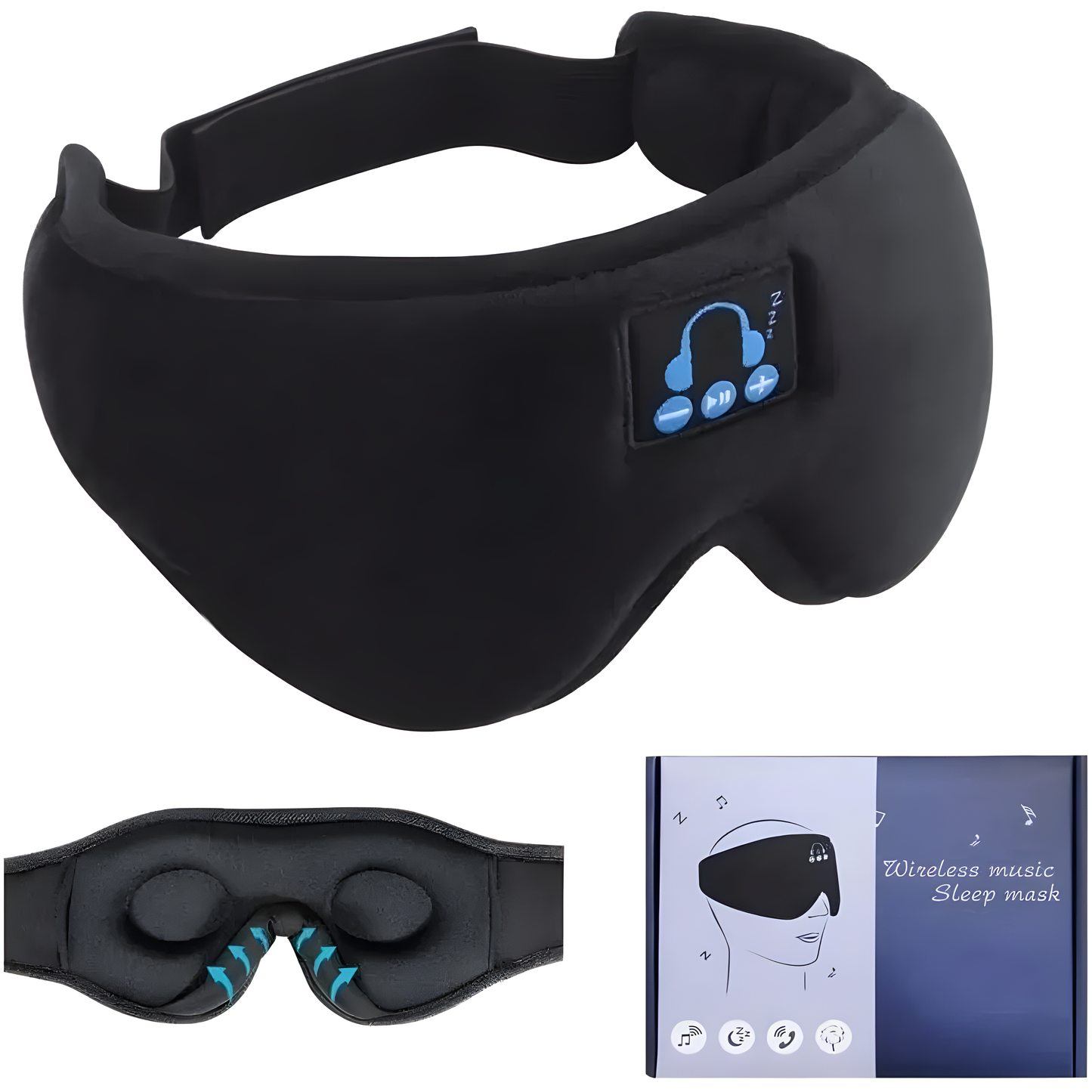 Bluetooth Sleep Mask | Premium Comfort & Sound Deadening
